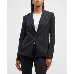 New Veronica Beard Iconic Scuba Dickey Jacket in Black Size 10 $645